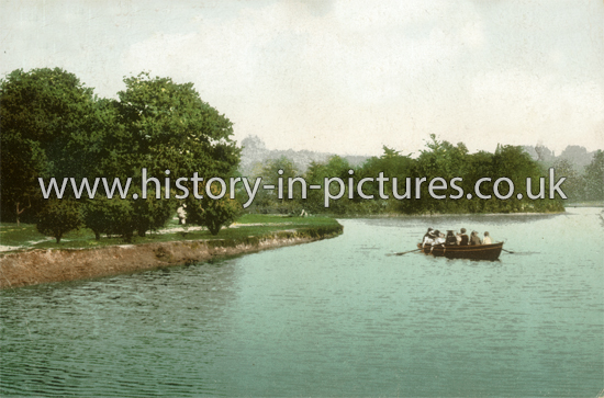 Connaught Waters, Chingford, London. c.1904.